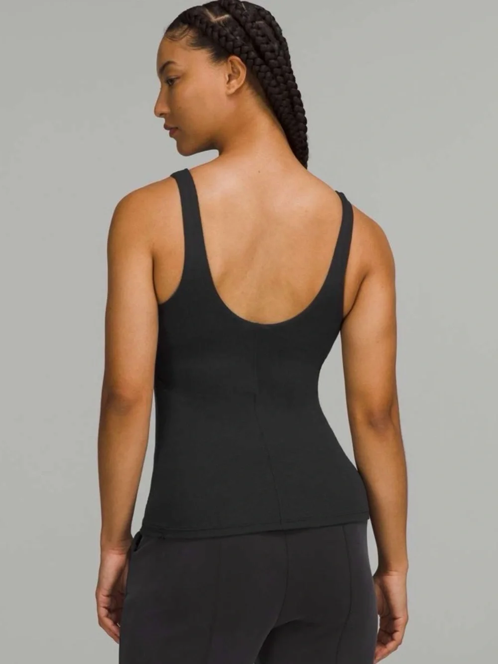 Lululemon Ribbed Micro-Modal Tank Top in Black Size M